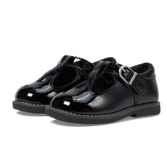 Stride Rite Girls SR Suise Mary Jane Flat Size 5.5 Wide Toddler Shoes Black NIB - Picture 1 of 11